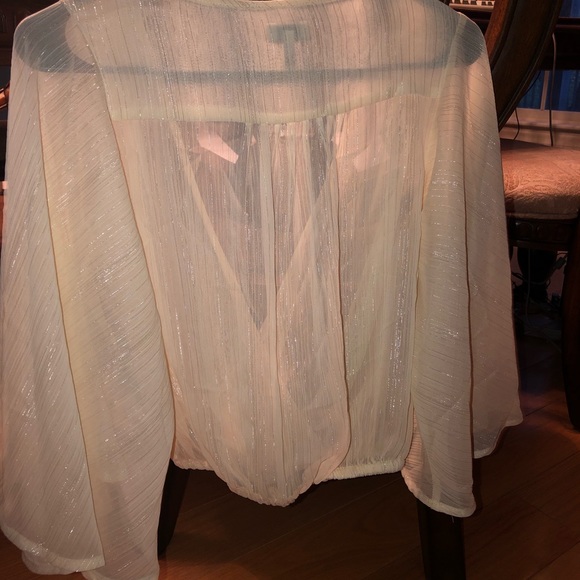 Never been worn White flowy sheer top by Tobi. Size Small - Picture 2 of 2